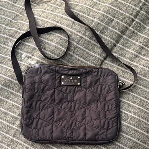 Kate Spade Black Quilted Messenger Bag
